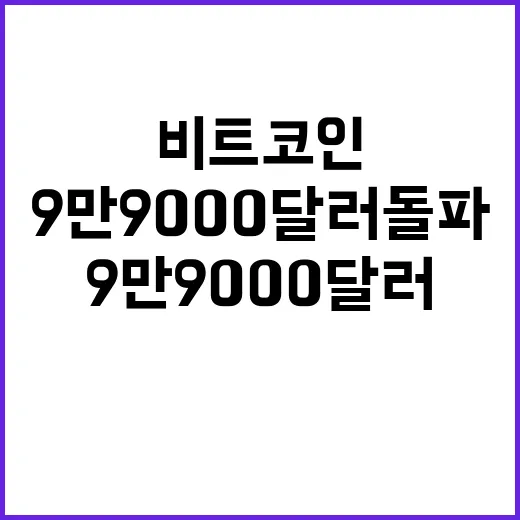 비트코인 9만900…