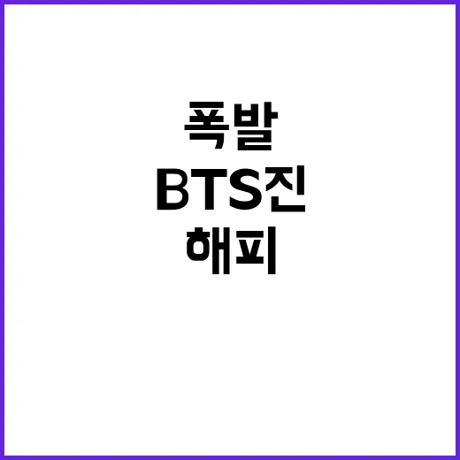 BTS 진 해피 조…