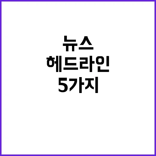 헤드라인 지금 주목…