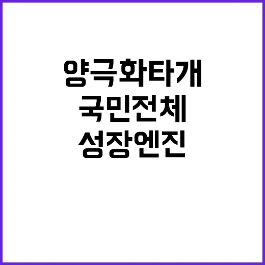 양극화 타개 국민 …