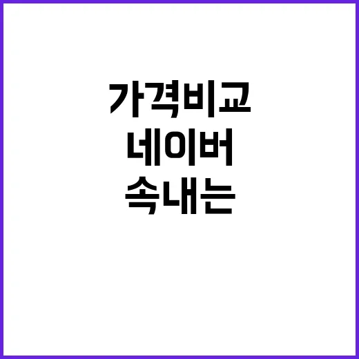 가격비교 네이버의 …