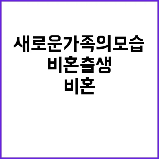 비혼 출생 새로운 …