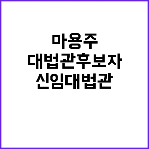 정통 엘리트 마용주…