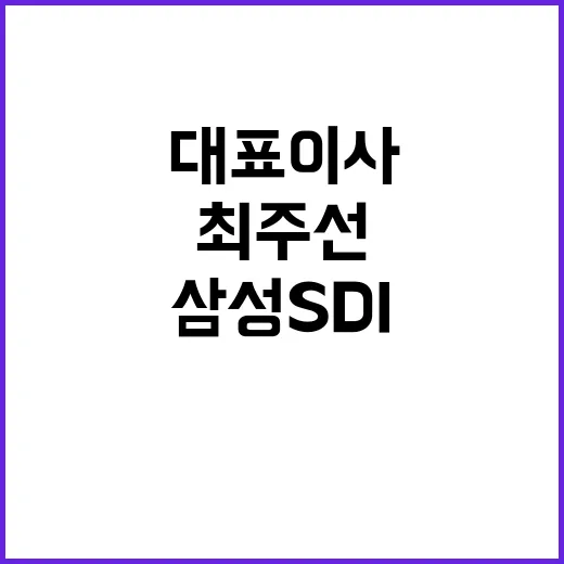 삼성SDI 새로운 …