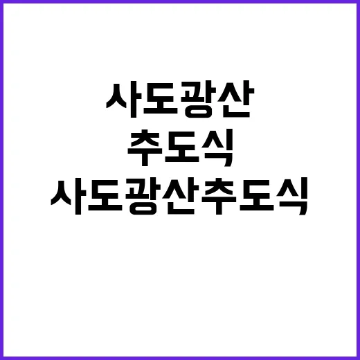 사도광산 추도식 조…