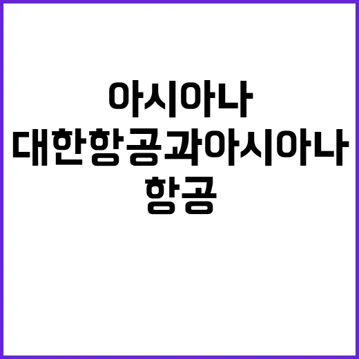 합병 승인 대한항공…