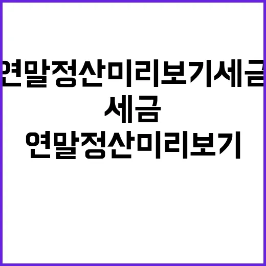 연말정산 미리보기 …