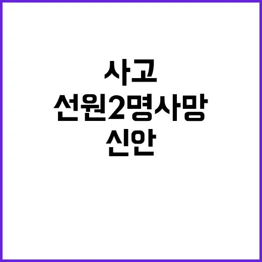 신안 사고 선원 2…