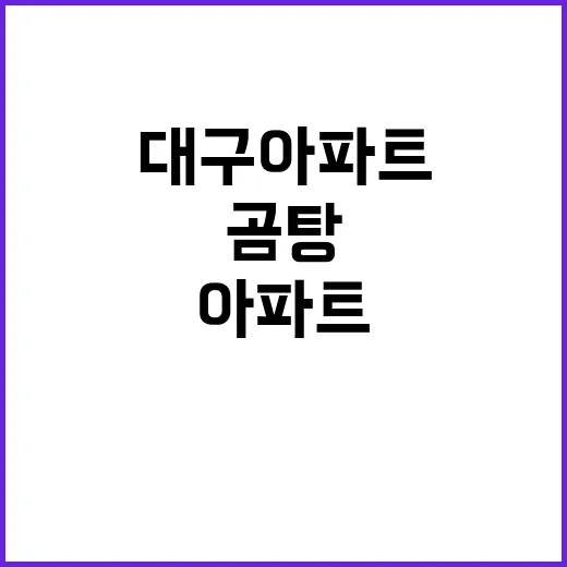 곰탕 불발 대구 아…