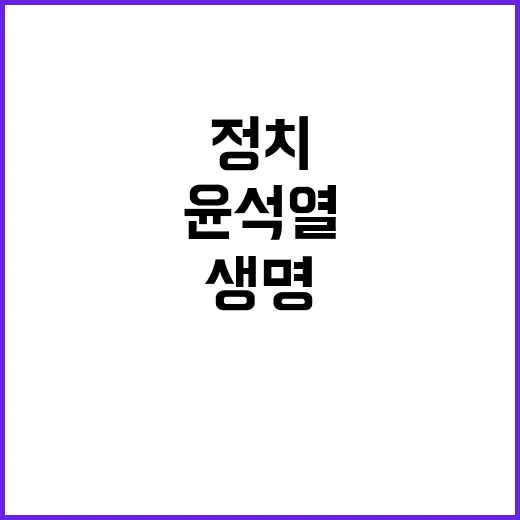 정치생명 불확실 윤…