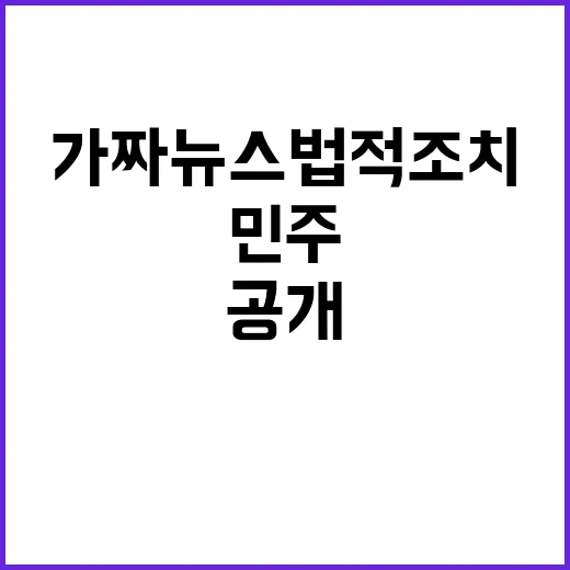 민주 ‘가짜뉴스 법…