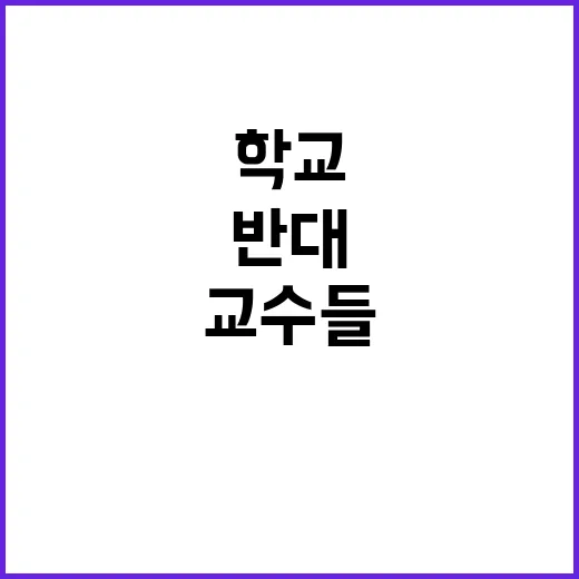 교수들 “학교 상대…