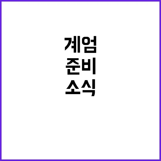 “방첩사 계엄 준비…