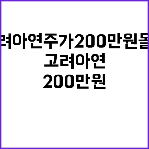 고려아연 주가 20…