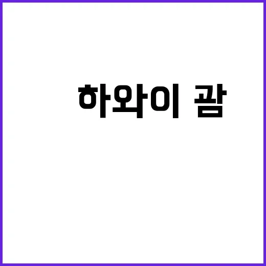 美하와이·괌 방문에…