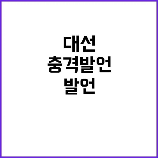 조기대선 김태호의 …