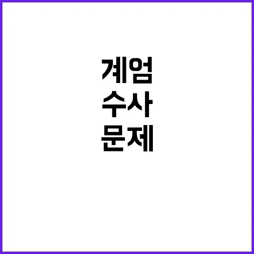 계엄 수사 중구난방 문제 해결을 위한 합동 수사!