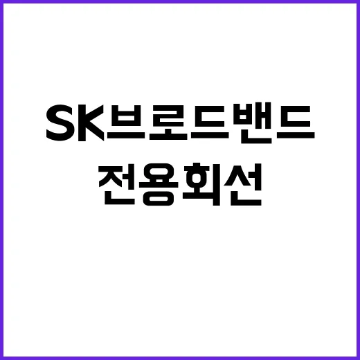 전용회선 SK브로드밴드 보안 강화 소식 공개!