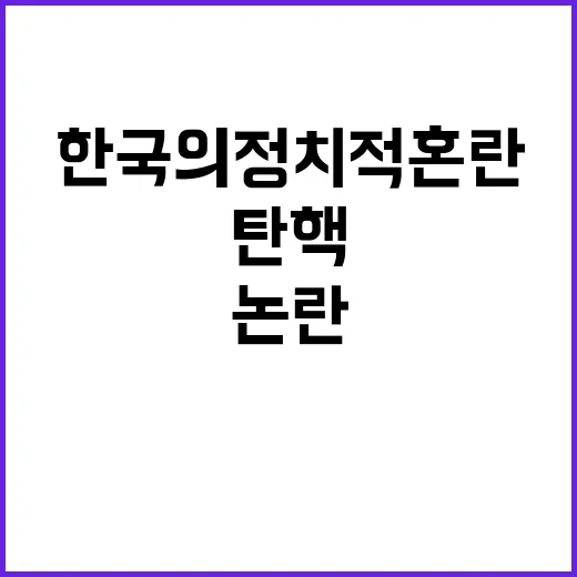 분열 한국의 정치적 혼란과 탄핵 논란의 진실!