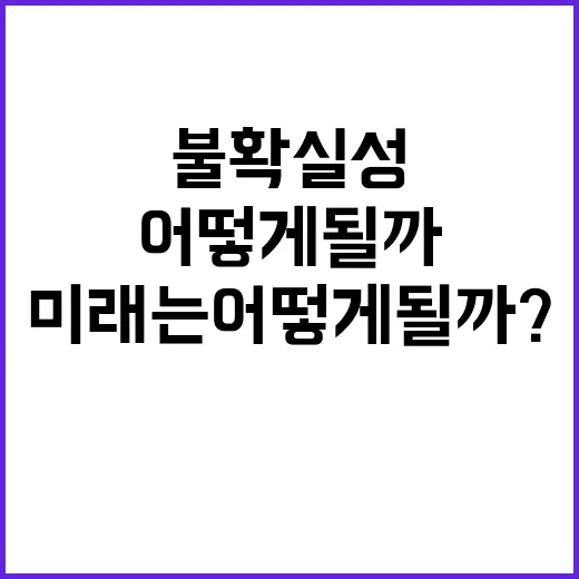 정치적 불확실성 한국의 미래는 어떻게 될까?