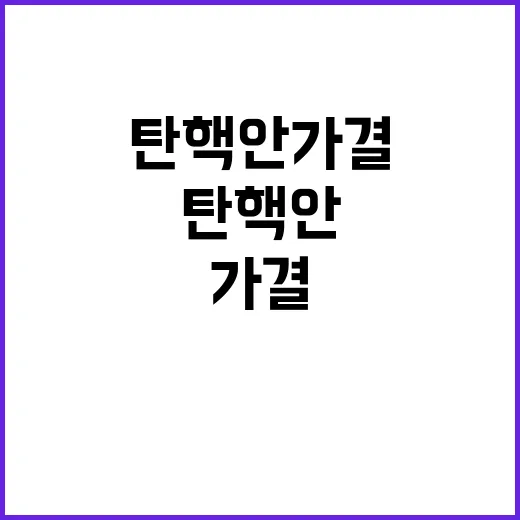 탄핵안 가결 여야 원내대표 첫 만남의 비밀!