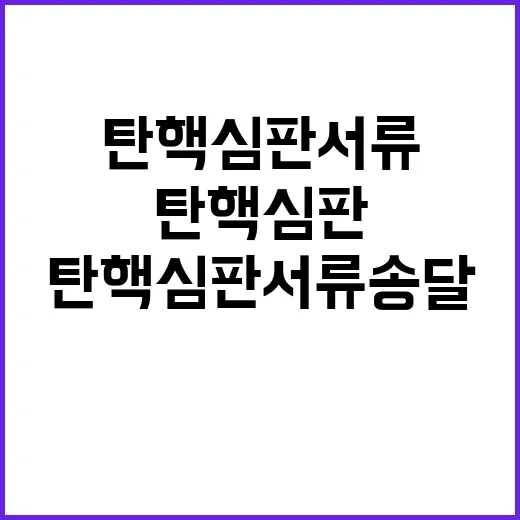 탄핵심판 서류 송달 지연…누가 책임질까?