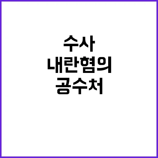 공수처 내란혐의 전담 팀으로 윤석열 수사 급진전!