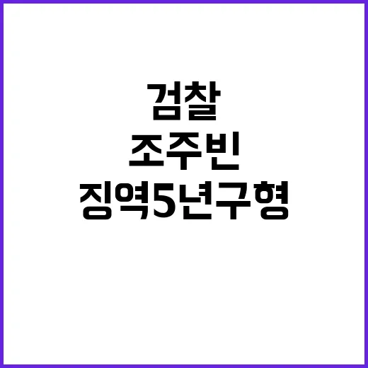 조주빈 자비 요청…검찰 징역 5년 구형!