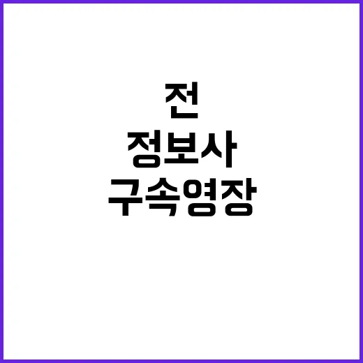 공조본 정보사 전 대령 구속영장 신청 배경 공개!