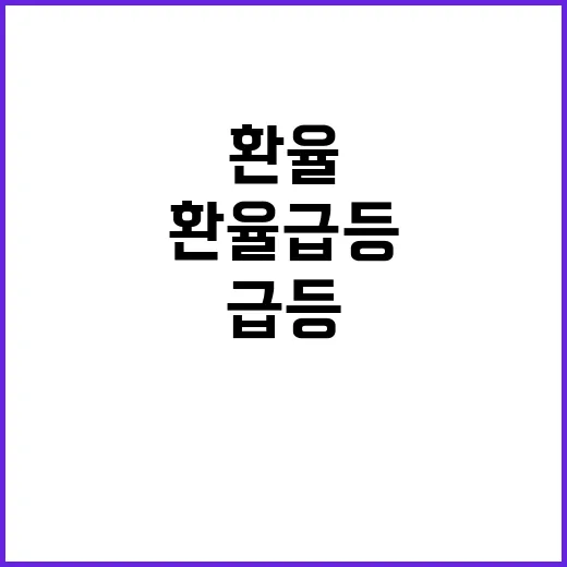 환율 급등 1451.9원 마감의 충격!