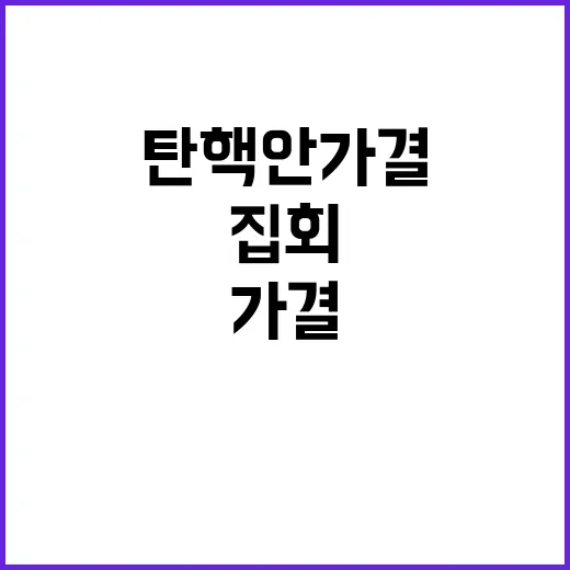 탄핵안 가결 후 집회…수십만 인파 예상!