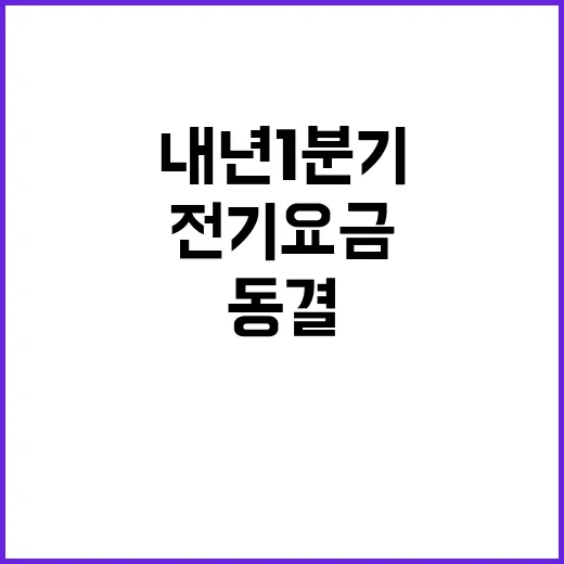 전기요금 내년 1분기 동결 소식에 재정난 우려