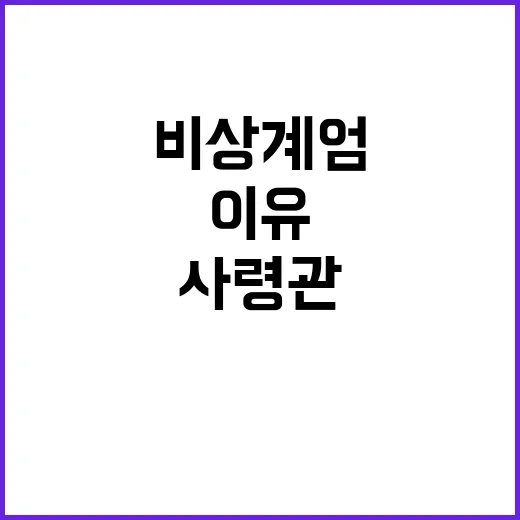 비상계엄 수방사령관의 한강대교 검문소 점검 어떤 이유?