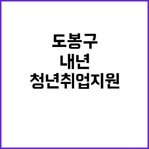 도봉구 청년 취업 지원 내년에도 계속된다!