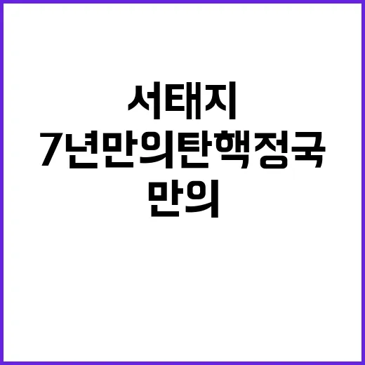 서태지 SNS 근황 7년 만의 탄핵 정국?