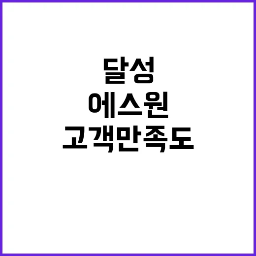 에스원 고객만족도 조사 1위 달성의 비밀 공개!