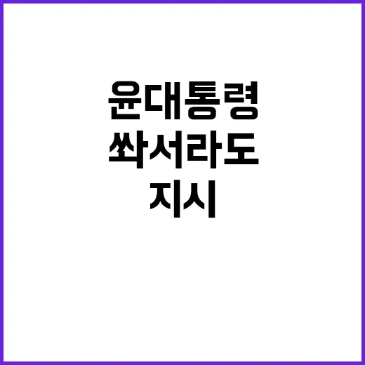 총 쏴서라도 윤 대통령의 충격적인 국회 지시