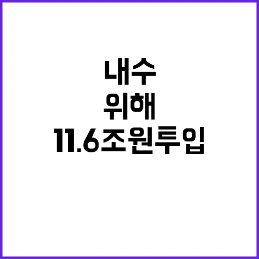 내수 살리기 위해 11.6조 원 투입! 이유는?