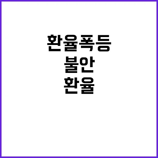 환율 폭등! 투자자들 불안한 미래에 대처하기