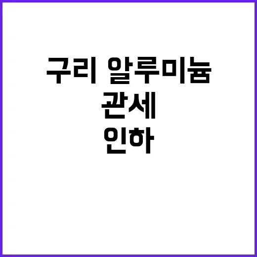 재활용 구리·알루미늄 내년 관세 대폭 인하!