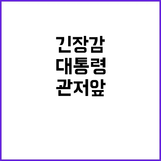 대통령 방어 집회 관저 앞 긴장감 고조!