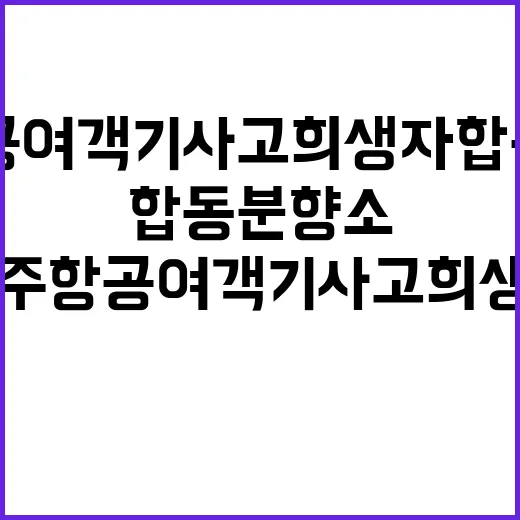 제주항공 여객기 사고 희생자 합동분향소 문 열다!