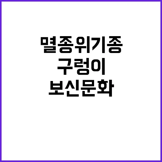 멸종위기종 구렁이 잘못된 보신문화 경고!