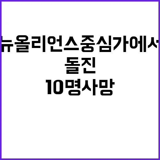 트럭 돌진 뉴올리언스 중심가에서 10명 사망!