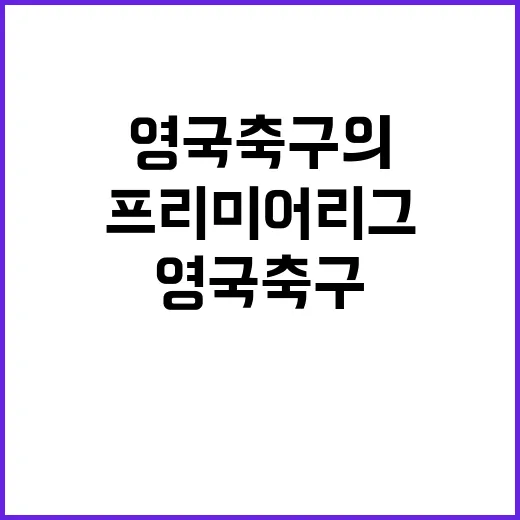 프리미어리그 영국 축구의 새로운 스타들이 떴다!