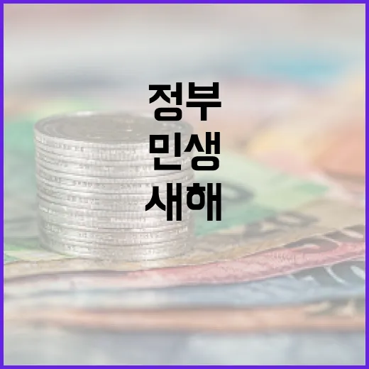 정부 민생사업 새해 첫날 3306억원 집행!