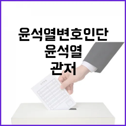 윤석열 변호인단 관저로 들어가는 이유는?