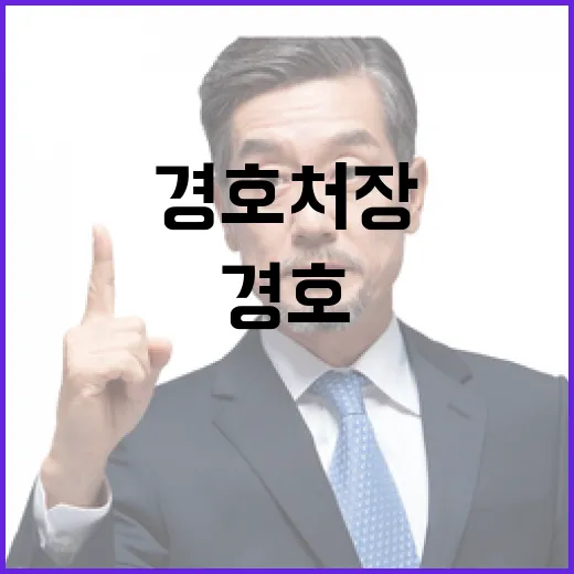 대어? 죽은 물고기였다. 경호처장 경찰의 실수.