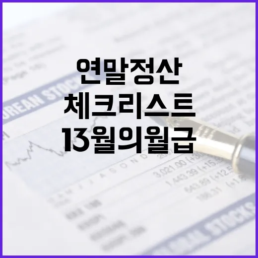 ‘13월의 월급’ 필수 연말정산 체크리스트 공개!