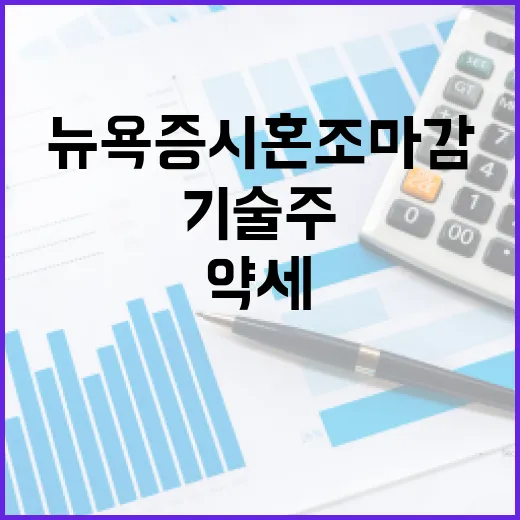 기술주 약세 뉴욕증시 혼조 마감의 이유는?